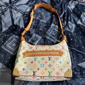 White multicolor bag